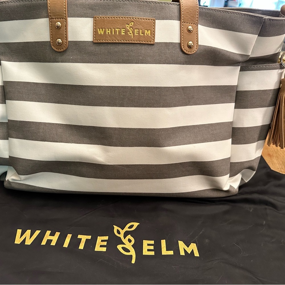 White elm Aquila tote laptop bag